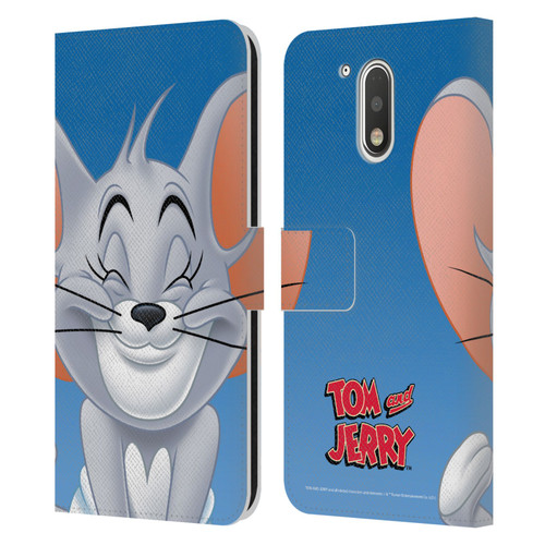 Tom and Jerry Full Face Nibbles Leather Book Wallet Case Cover For Motorola Moto G41