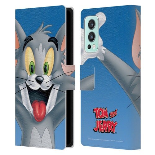 Tom and Jerry Full Face Tom Leather Book Wallet Case Cover For OnePlus Nord 2 5G