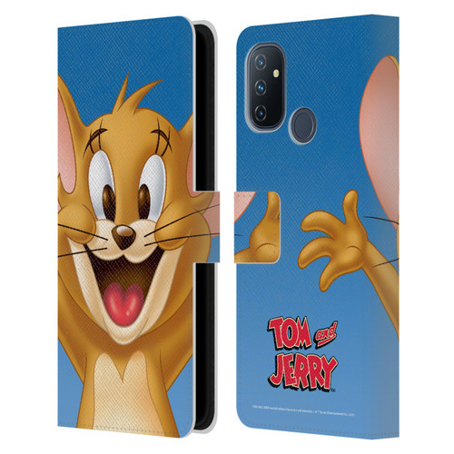 Tom and Jerry Full Face Jerry Leather Book Wallet Case Cover For OnePlus Nord N100