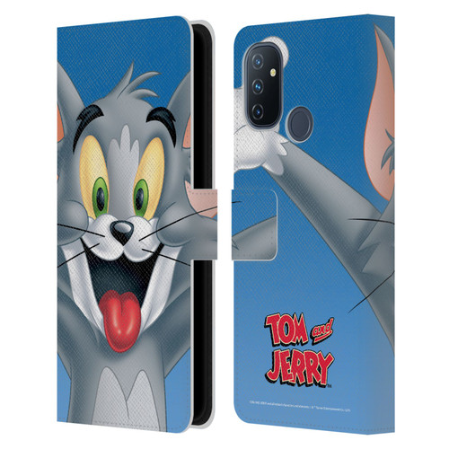 Tom and Jerry Full Face Tom Leather Book Wallet Case Cover For OnePlus Nord N100