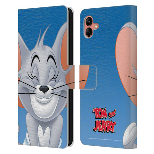 Tom and Jerry Full Face Nibbles Leather Book Wallet Case Cover For Samsung Galaxy A04 (2022)