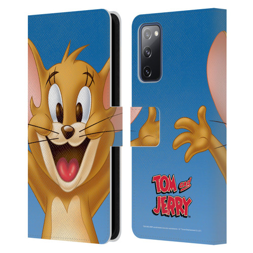 Tom and Jerry Full Face Jerry Leather Book Wallet Case Cover For Samsung Galaxy S20 FE / 5G