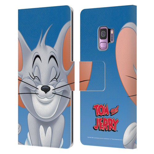 Tom and Jerry Full Face Nibbles Leather Book Wallet Case Cover For Samsung Galaxy S9