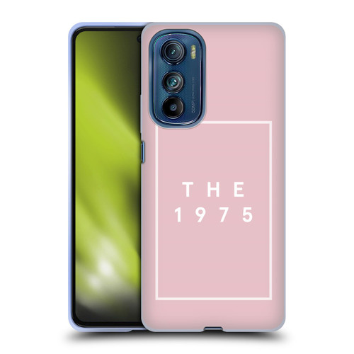 The 1975 Key Art Logo Pink Soft Gel Case for Motorola Edge 30