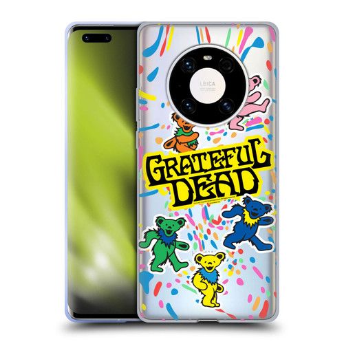 Grateful Dead Trends Bear Color Splatter Soft Gel Case for Huawei Mate 40 Pro 5G