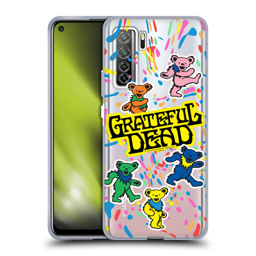 Grateful Dead Trends Bear Color Splatter Soft Gel Case for Huawei Nova 7 SE/P40 Lite 5G