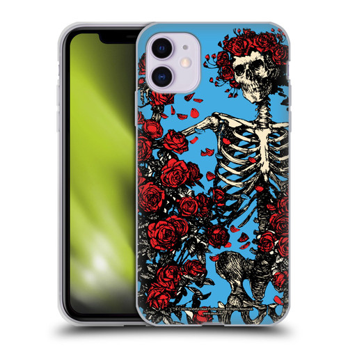Grateful Dead Trends Bertha Skull Roses Soft Gel Case for Apple iPhone 11