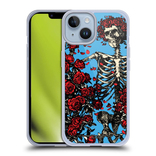 Grateful Dead Trends Bertha Skull Roses Soft Gel Case for Apple iPhone 14 & MagSafe