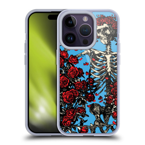 Grateful Dead Trends Bertha Skull Roses Soft Gel Case for Apple iPhone 14 Pro