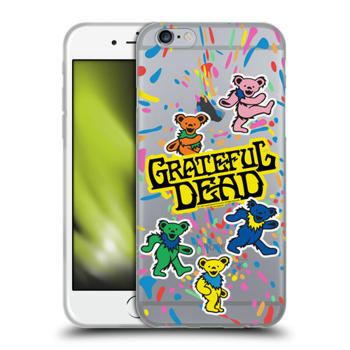 Grateful Dead Trends Bear Color Splatter Soft Gel Case for Apple iPhone 6 / iPhone 6s