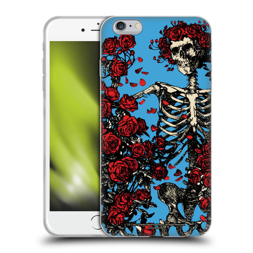 Grateful Dead Trends Bertha Skull Roses Soft Gel Case for Apple iPhone 6 Plus / iPhone 6s Plus