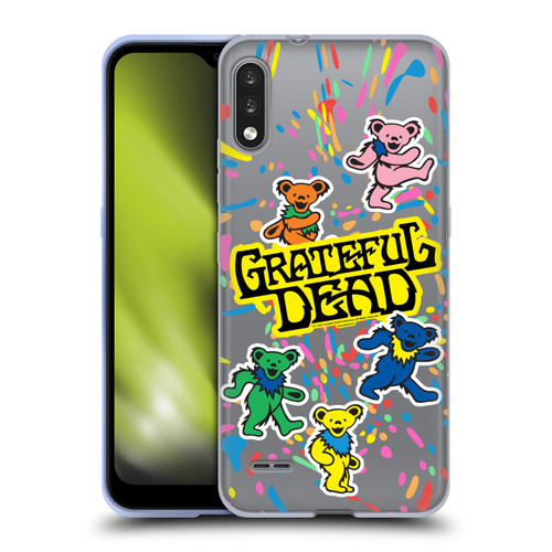 Grateful Dead Trends Bear Color Splatter Soft Gel Case for LG K22