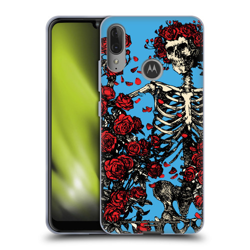 Grateful Dead Trends Bertha Skull Roses Soft Gel Case for Motorola Moto E6 Plus