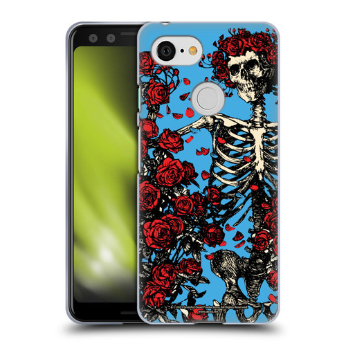 Grateful Dead Trends Bertha Skull Roses Soft Gel Case for Google Pixel 3