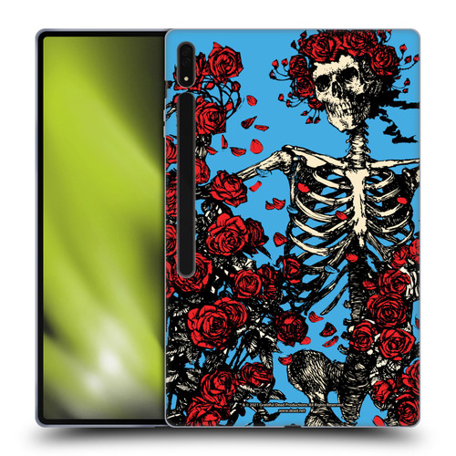 Grateful Dead Trends Bertha Skull Roses Soft Gel Case for Samsung Galaxy Tab S8 Ultra