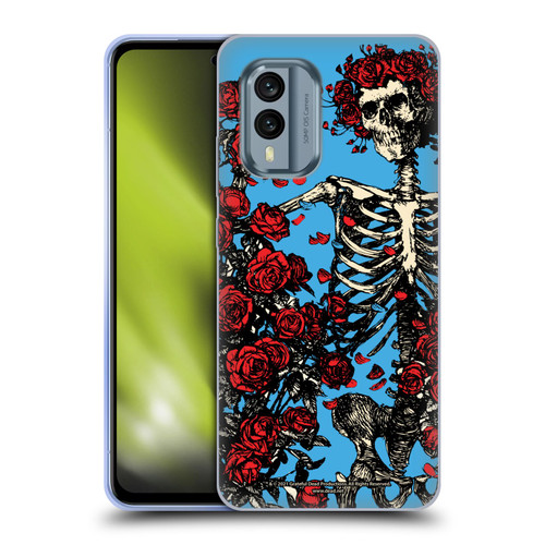 Grateful Dead Trends Bertha Skull Roses Soft Gel Case for Nokia X30