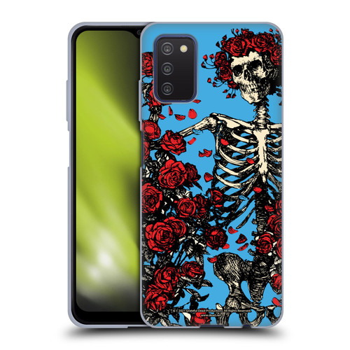 Grateful Dead Trends Bertha Skull Roses Soft Gel Case for Samsung Galaxy A03s (2021)