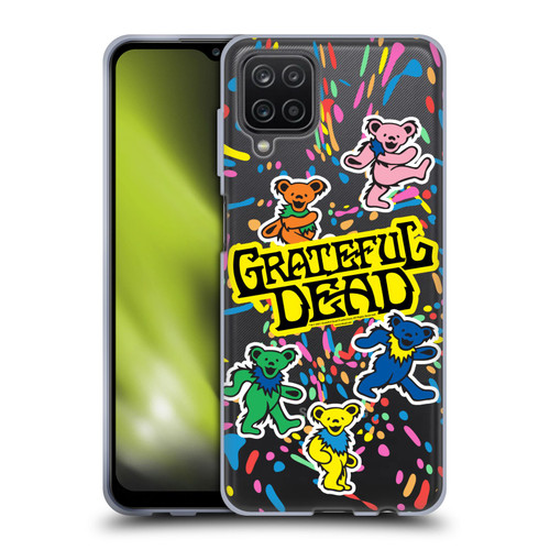 Grateful Dead Trends Bear Color Splatter Soft Gel Case for Samsung Galaxy A12 (2020)