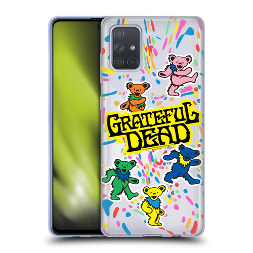 Grateful Dead Trends Bear Color Splatter Soft Gel Case for Samsung Galaxy A71 (2019)