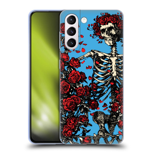 Grateful Dead Trends Bertha Skull Roses Soft Gel Case for Samsung Galaxy S21+ 5G