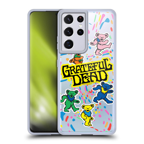 Grateful Dead Trends Bear Color Splatter Soft Gel Case for Samsung Galaxy S21 Ultra 5G