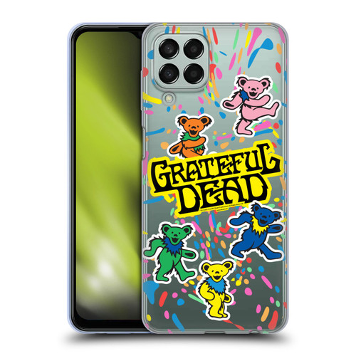 Grateful Dead Trends Bear Color Splatter Soft Gel Case for Samsung Galaxy M33 (2022)