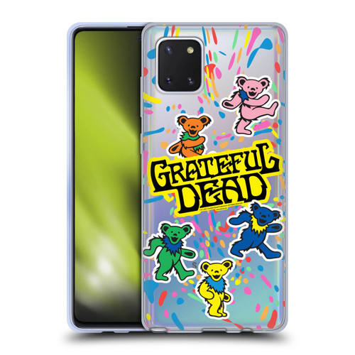 Grateful Dead Trends Bear Color Splatter Soft Gel Case for Samsung Galaxy Note10 Lite