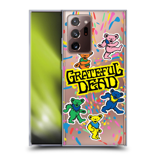 Grateful Dead Trends Bear Color Splatter Soft Gel Case for Samsung Galaxy Note20 Ultra / 5G