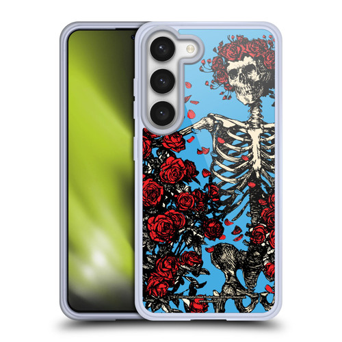 Grateful Dead Trends Bertha Skull Roses Soft Gel Case for Samsung Galaxy S23 5G & MagSafe
