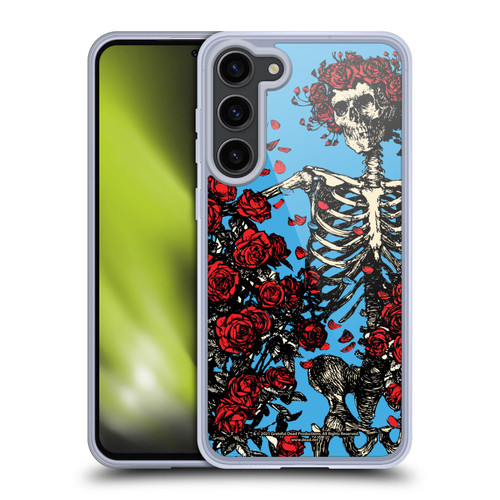 Grateful Dead Trends Bertha Skull Roses Soft Gel Case for Samsung Galaxy S23+ 5G & MagSafe