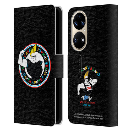 Johnny Bravo Graphics Logo Leather Book Wallet Case Cover For Huawei P50