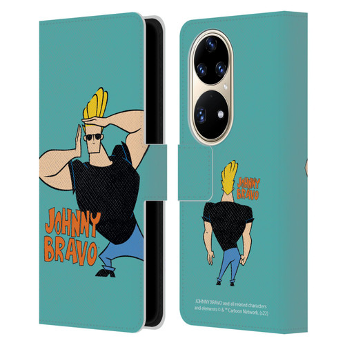 Johnny Bravo Graphics Character Leather Book Wallet Case Cover For Huawei P50 Pro