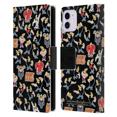 Johnny Bravo Graphics Pattern Leather Book Wallet Case Cover For Apple iPhone 11