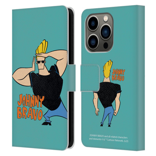 Johnny Bravo Graphics Character Leather Book Wallet Case Cover For Apple iPhone 14 Pro
