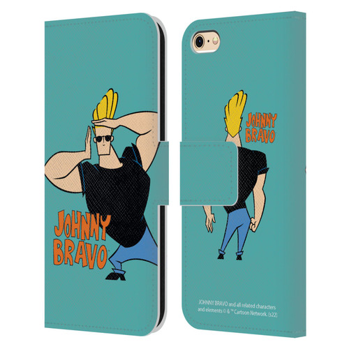 Johnny Bravo Graphics Character Leather Book Wallet Case Cover For Apple iPhone 6 / iPhone 6s