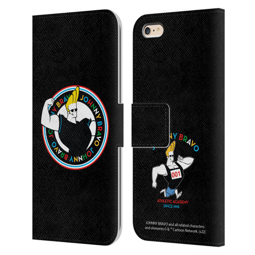 Johnny Bravo Graphics Logo Leather Book Wallet Case Cover For Apple iPhone 6 Plus / iPhone 6s Plus
