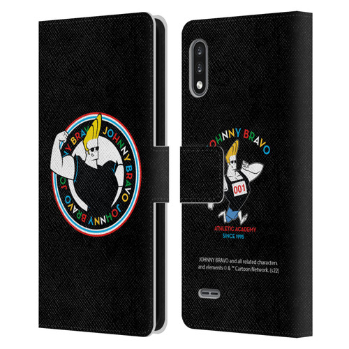 Johnny Bravo Graphics Logo Leather Book Wallet Case Cover For LG K22