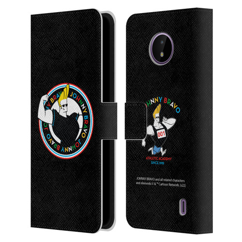 Johnny Bravo Graphics Logo Leather Book Wallet Case Cover For Nokia C10 / C20