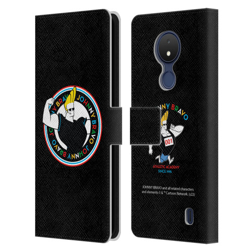 Johnny Bravo Graphics Logo Leather Book Wallet Case Cover For Nokia C21