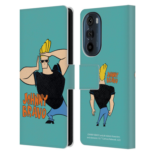 Johnny Bravo Graphics Character Leather Book Wallet Case Cover For Motorola Edge 30