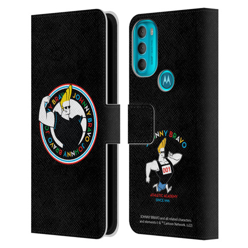 Johnny Bravo Graphics Logo Leather Book Wallet Case Cover For Motorola Moto G71 5G