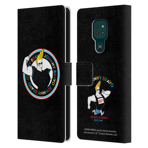 Johnny Bravo Graphics Logo Leather Book Wallet Case Cover For Motorola Moto G9 Play