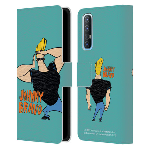 Johnny Bravo Graphics Character Leather Book Wallet Case Cover For OPPO Find X2 Neo 5G