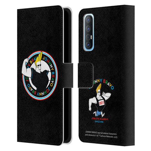Johnny Bravo Graphics Logo Leather Book Wallet Case Cover For OPPO Find X2 Neo 5G