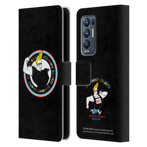 Johnny Bravo Graphics Logo Leather Book Wallet Case Cover For OPPO Find X3 Neo / Reno5 Pro+ 5G