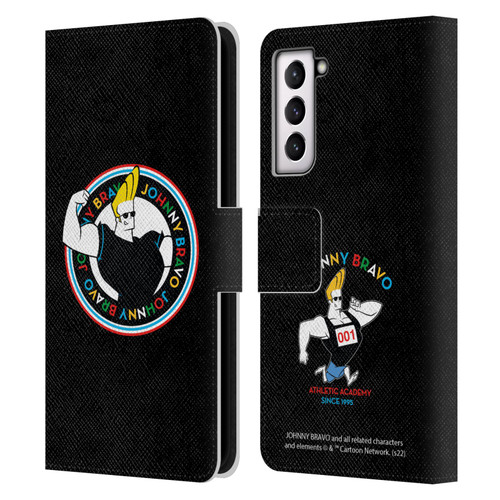 Johnny Bravo Graphics Logo Leather Book Wallet Case Cover For Samsung Galaxy S21 5G