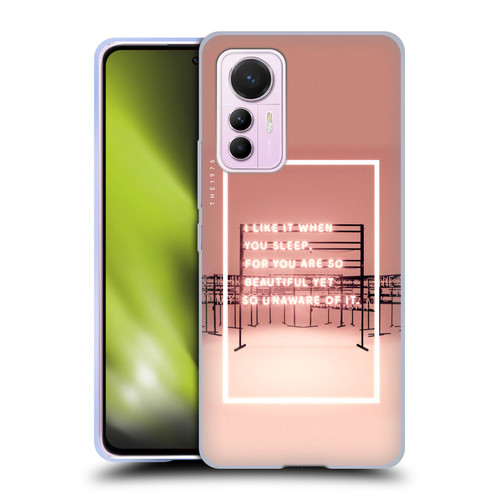 The 1975 Songs I Like It When You Sleep Soft Gel Case for Xiaomi 12 Lite