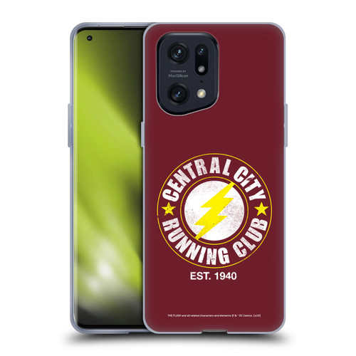 The Flash DC Comics Fast Fashion Running Club Soft Gel Case for OPPO Find X5 Pro
