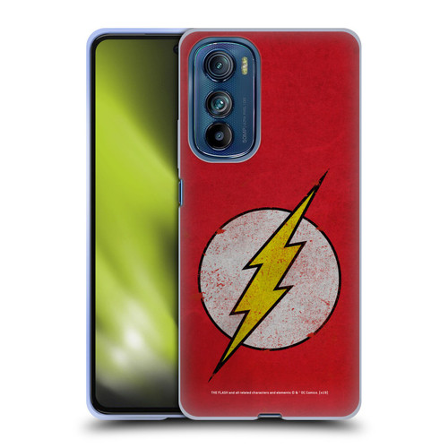 The Flash DC Comics Logo Distressed Look Soft Gel Case for Motorola Edge 30