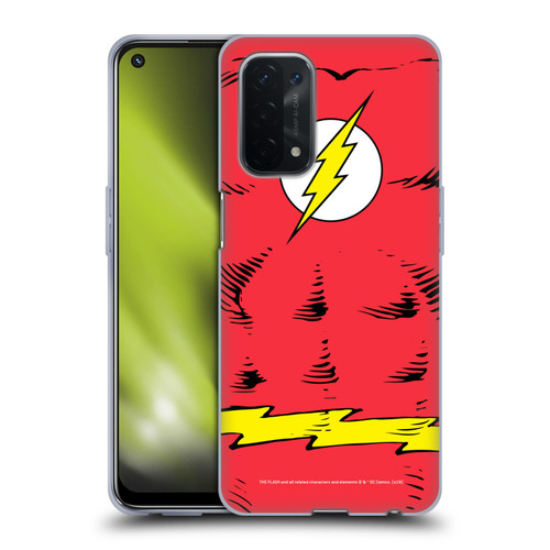 The Flash DC Comics Logo Costume Soft Gel Case for OPPO A54 5G